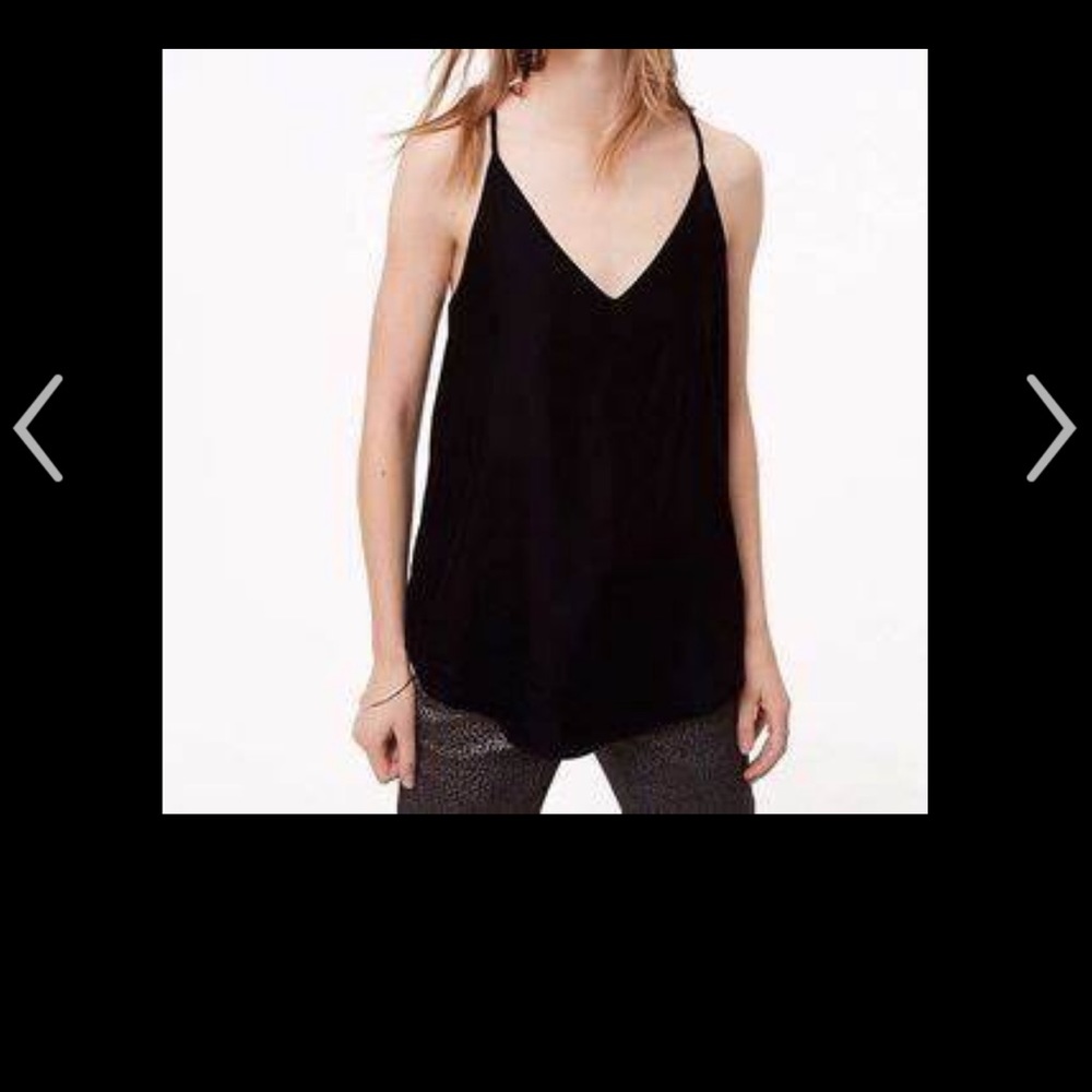 NWT - Black Velvet LOFT Cami. Perfect Condition. Size MEDIUM.